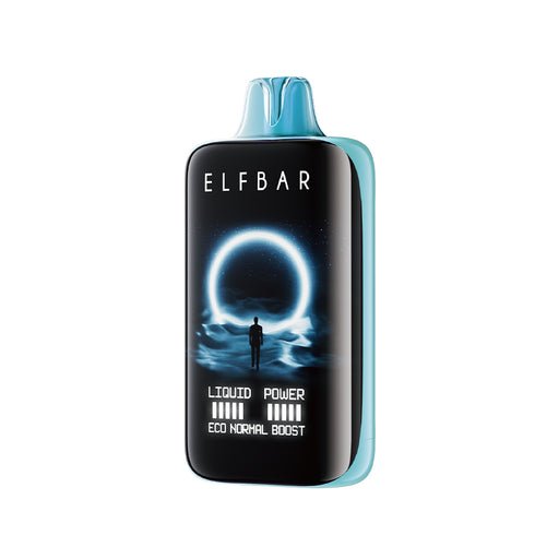 ELFBAR MoonNight 40000 Puffs disposable vape in Blue Razz Ice flavour. ELFBAR MoonNight 40000 Puffs disposable vape in Blue Razz Ice flavour.