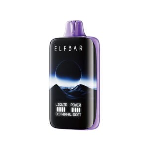 ELFBAR MoonNight 40000 Puffs disposable vape in Grape Raspberry flavour.
