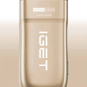 IGET Astro B18000 Plain Coffee Disposable Vape with Rechargeable Battery