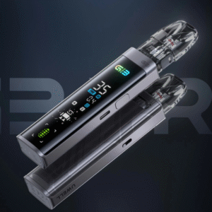 OLED display screen of the Uwell Caliburn G3 Pro showing wattage and battery.